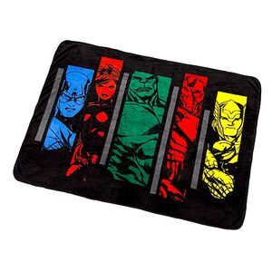 NEW Marvel Comics Avengers Team Assemble Strips Fleece Blanket